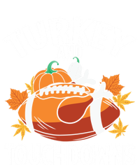 Turkey And Touchdowns Funny Thanksgiving Football Great Gift Zip Tote Bag