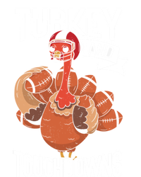 Turkey And Touchdowns Thanks Giving Funny Thanksgiving Gift T-Shirt