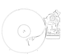 Vinyl Record Player Sketch Drawing Insulated Varsity Jacket