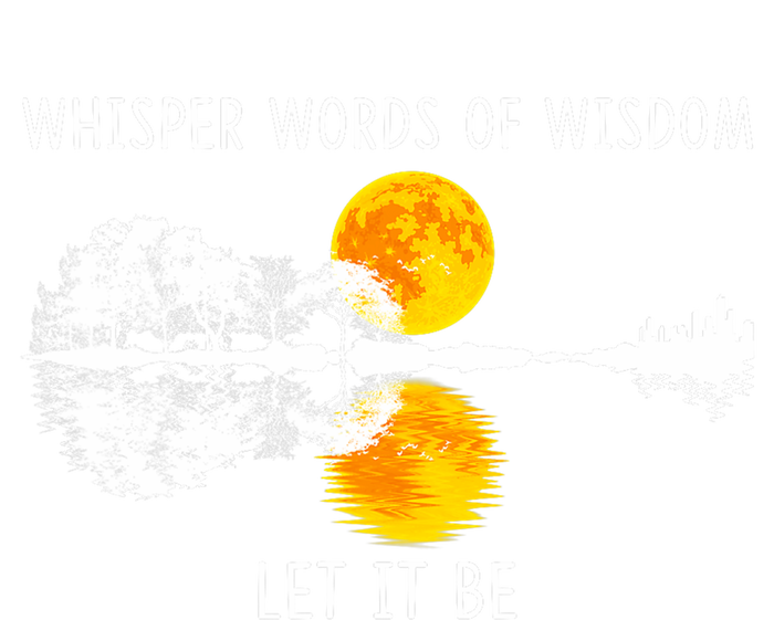 Whisper Words Of Wisdom Let It Be Guitar Lake Shadow Bumper Sticker