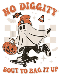 Retro Halloween Funny Ghost No Diggity Bout To Bag It Up Gift T-Shirt