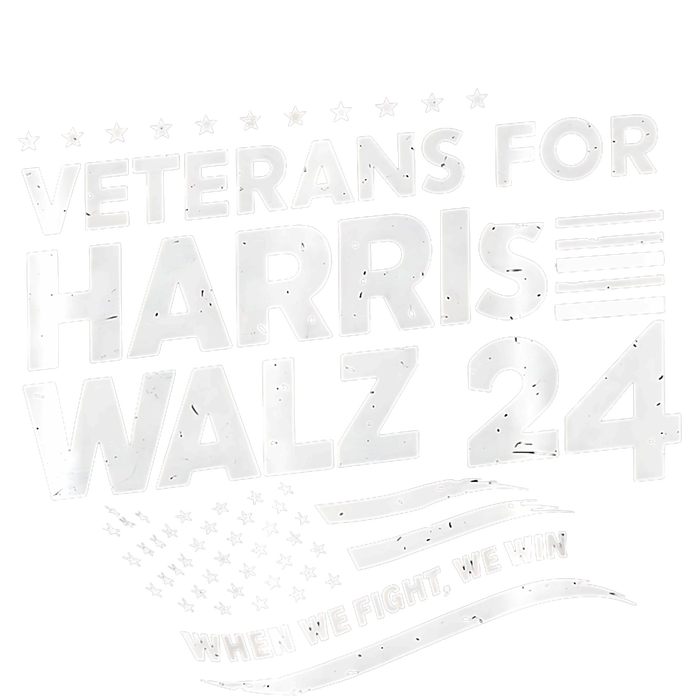 Veterans For Harris Walz 2024 Vote Blue Democrat Short Acrylic Beanie