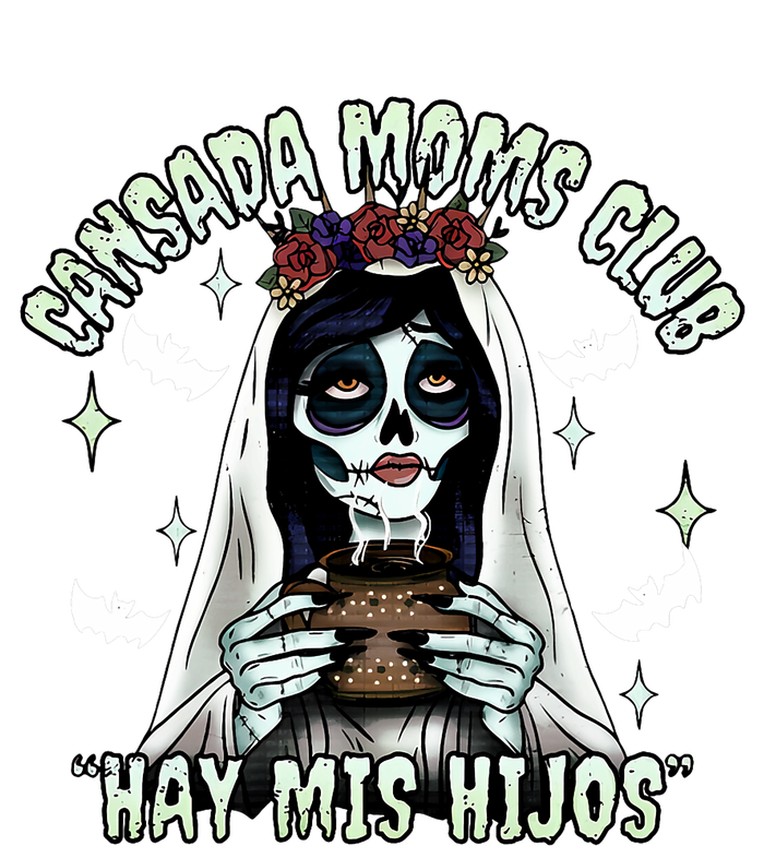 Cansada Moms Club Ay Mis Hijos Halloween Mexican Spooky T-Shirt