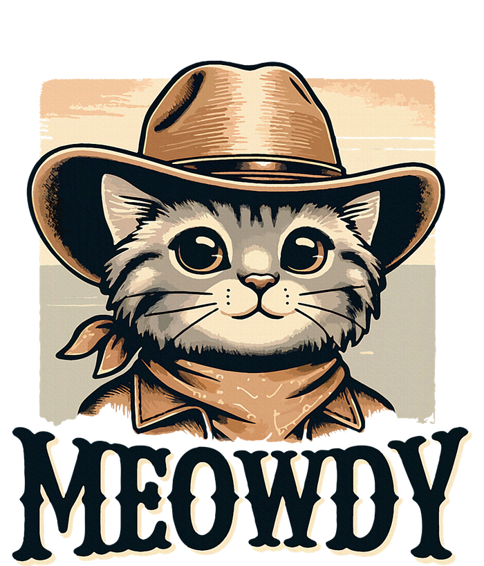 Cat Cowboy Funny Mashup Meowdy Western Country Music Cat T-Shirt