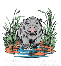 Unbothered Moo Deng Bouncy Pig Meme Cute Baby Hippo Viral T-Shirt