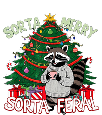 Funny Christmas Raccoon Sorta Merry Sorta Santa Feral Xmas Canvas