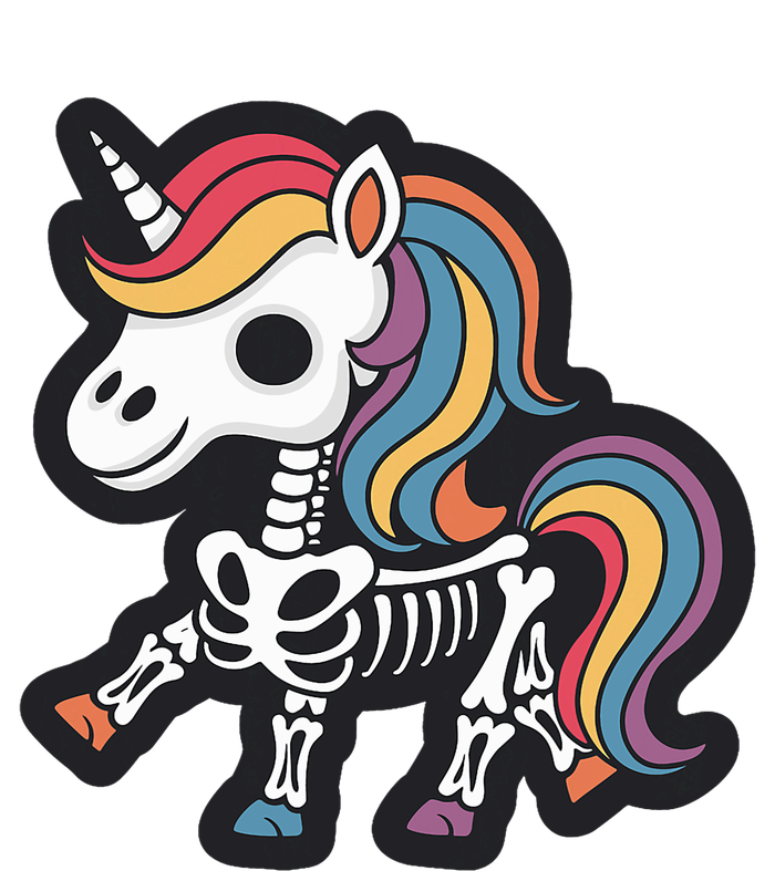 Funny Skeleton Unicorn Lovers Spooky Halloween Costume T-Shirt