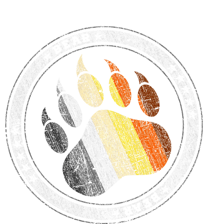 Bear Paw In Colors Of Bear Community Gay P.R.I.D.E Bear T-Shirt