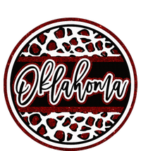 Oklahoma Leopard Ok Varsity Style Red Text 25L Jumbo Tote