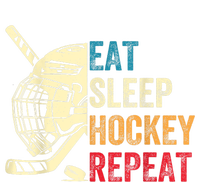 Vintage Eat Sleep Hockey Repeat Retro Ice Hockey Gift Women's Strappy Tank