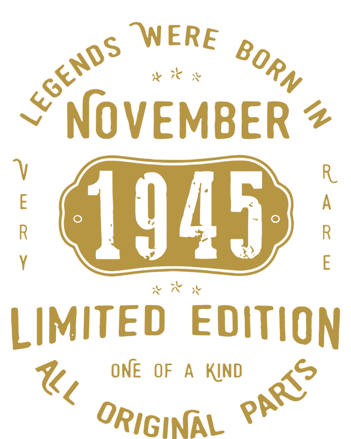 1945 November Birthday 1945 November Limited Edition V-Neck T-Shirt