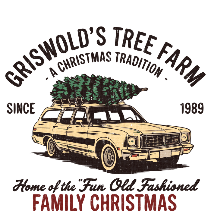 Griswold Christmas Tree Farm Vintage 1989 Classic 7-Panel Snapback Hat