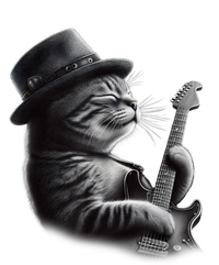 Authorized Cat Playing Guitar Funny Rock Music Guitar Cat Button