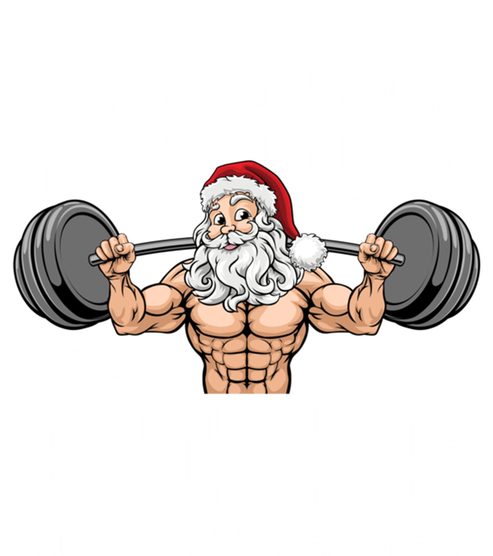 Merry Fitmas Funny Santa Fitness Gym Workout Ugly Christmas Gift T-Shirt