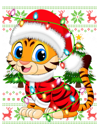 Tiger Xmas Style Ugly Santa Tiger Christmas Cool Gift T-Shirt