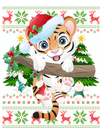 Tiger Xmas Style Ugly Santa Tiger Christmas Gift Tall Sweatshirt