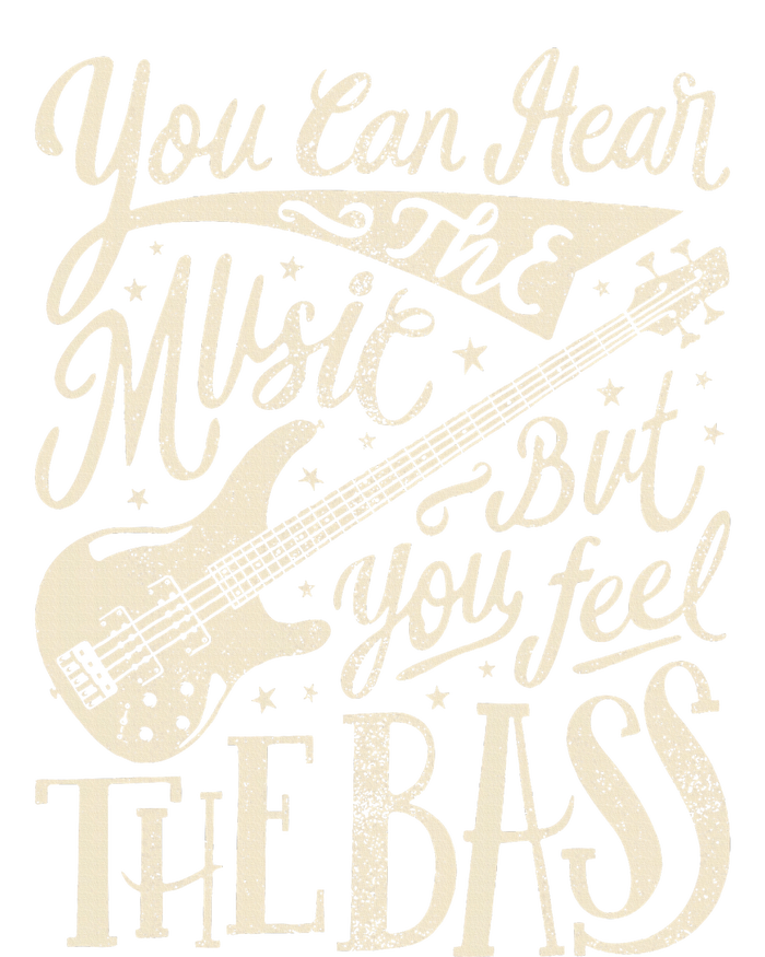 Bassist You Can Hear The Music But You Feel The Bass Guitar Women's Racerback Tank