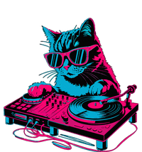 Dj Cat Music Crop Fleece Hoodie