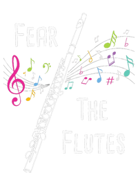 Fear The Flutes Flute Player Flutist Marching Band Music Sustainable Knit Beanie