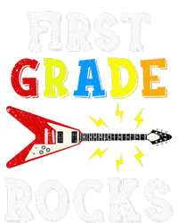 First Grade Rocks Guitar Music Gifts First Day Of School USA-Made Snowflake Beanie