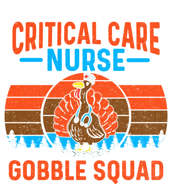 Critical Care Nurse Gobble Squad Turkey Thanksgiving Nurses Gift Ladies Essential Flowy Tank