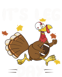 Fun Leg Day Pilgrim Thanksgiving Cotume Football Turkey Run Gift T-Shirt