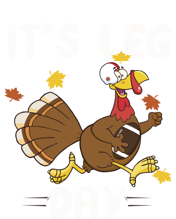 Fun Leg Day Pilgrim Thanksgiving Cotume Football Turkey Run Gift T-Shirt