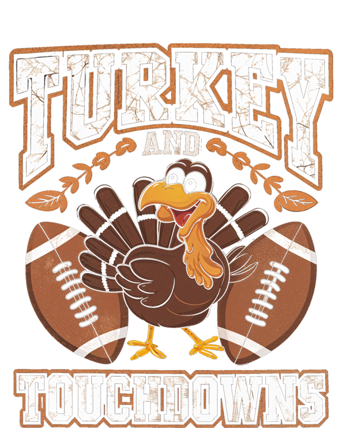 Turkey Touchdowns Football Holiday Celebration Fun Gift T-Shirt