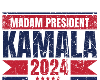 Vintage Kamala Harris Madam President 2024 Cute Gift Women's V-Neck T-Shirt