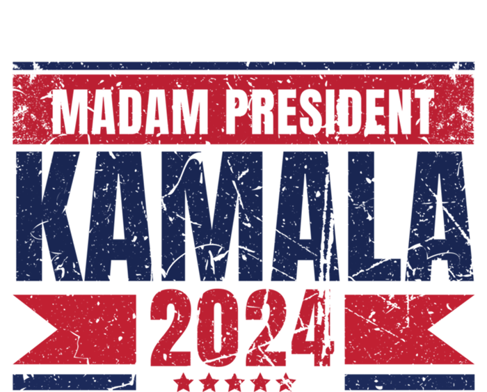 Vintage Kamala Harris Madam President 2024 Cute Gift Women's V-Neck T-Shirt