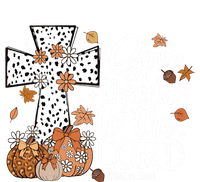 Give Thanks To The Lord Leopard Cross Pumpkin Thanksgiving Gift Stripe Pom Pom Beanie