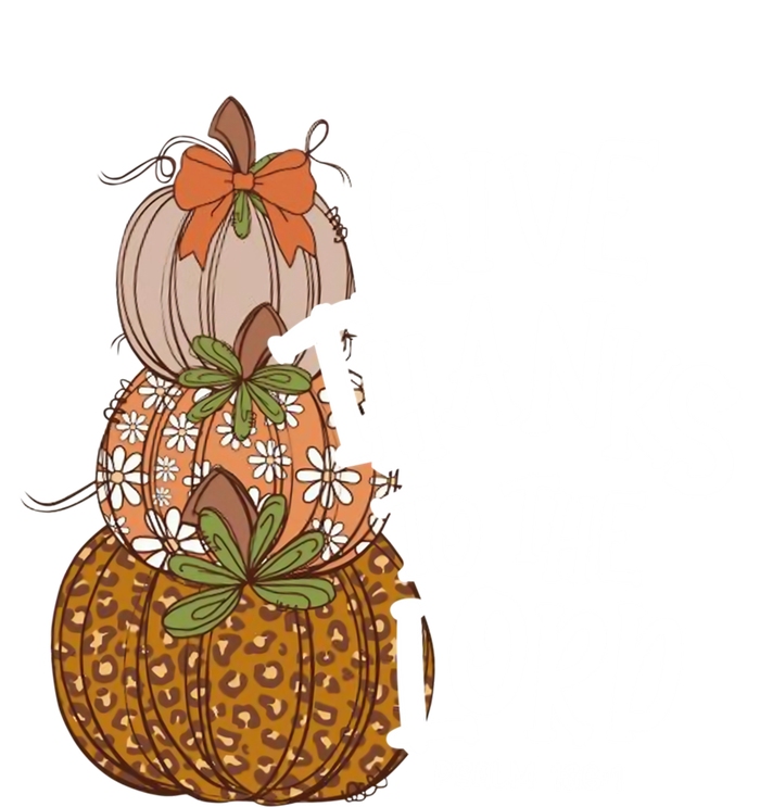 Give Thanks To The Lord Thanksgiving Pumpkin Christian Jesus Funny Gift Sustainable Beanie