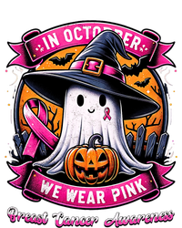 Breast Cancer Halloween In October We Wear Ghost Witch T-Shirt