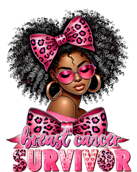 Breast Cancer Survivor Afro Queen Black Ribbon T-Shirt