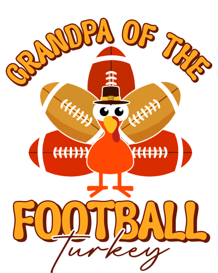 Grandpa Of The Football Turkey Happy Thanksgiving Family Meaningful Gift T-Shirt