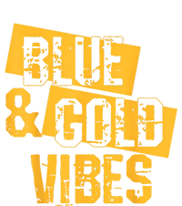 On Game Day Football We Wear Blue And Vibes Gold School Spirit T-Shirt