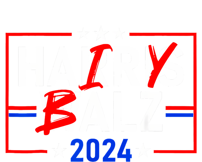 Funny Harris Walz 24 Hairy Balz 2024 Meme Democratics Vote T-Shirt