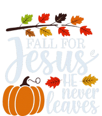 Fall For Jesus He Never Leaves Women's Long Sleeve Flannel Pajama Set 