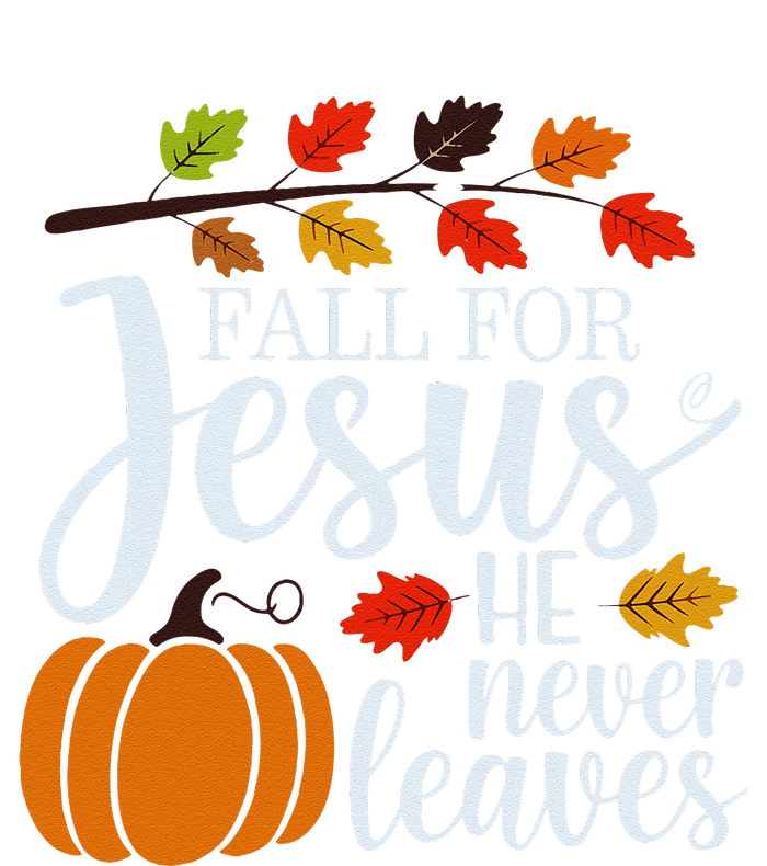 Fall For Jesus He Never Leaves Women's Long Sleeve Flannel Pajama Set 