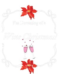 Wine Christmas  Funny Festive Quote  Holiday Apparel Pom Pom 12in Knit Beanie