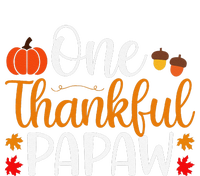 One Thankful Papaw Thankgiving Fall Autumn Pumpkin Dad Women's Perfect Tri Rocker Tank