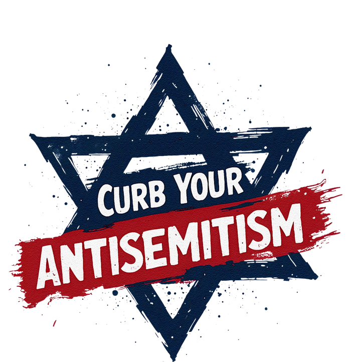 Curb Your Antisemitism Grunge Star Of David End Jew Hatred T-Shirt