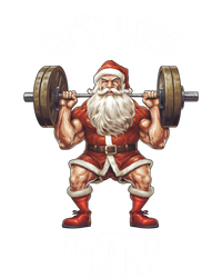 Its Leg Day Santa Claus Exercise Christmas Barbell Squat Fun Gift Full-Length Apron With Pockets