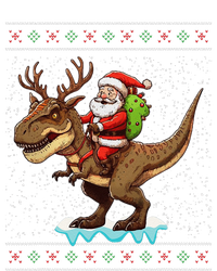 Santa Riding A Dinosaur Funny Christmas Cute Xmas Trex Baby Long Sleeve Bodysuit