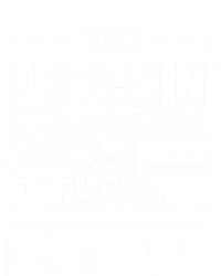 Trucker Best Truckin Dad Ever Driver Gift Striped Beanie with Solid Band