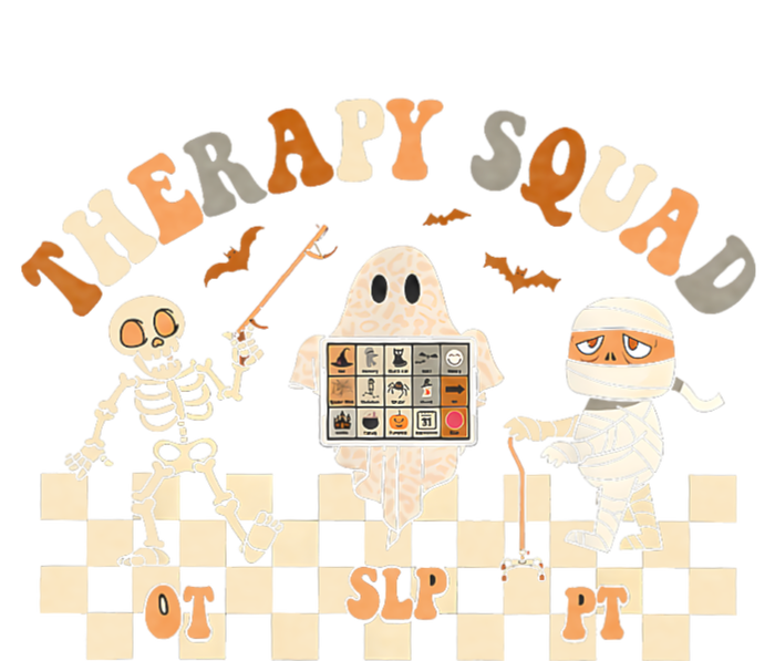 Retro Therapy Squad Slp Ot Pt Team Halloween Speech Physical Pajama Set