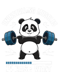 Muscle Building Fitness Panda Weight Lifting Barbell Workout Tote Bag