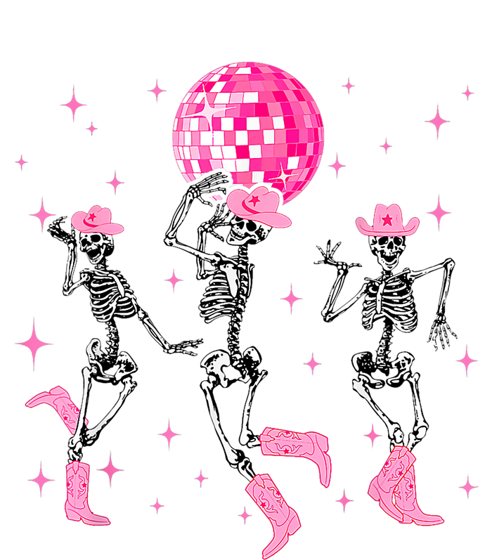 Dancing Skeleton Disco Cowgirl Cowboy Skeleton T-Shirt