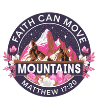 Faith Can Move Mountains Religious Christian Pom Pom 12in Knit Beanie