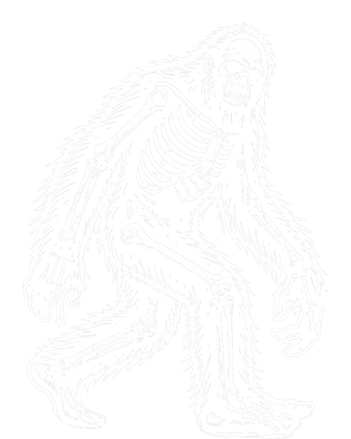 Funny Bigfoot Sasquatch Halloween Skeleton T-Shirt